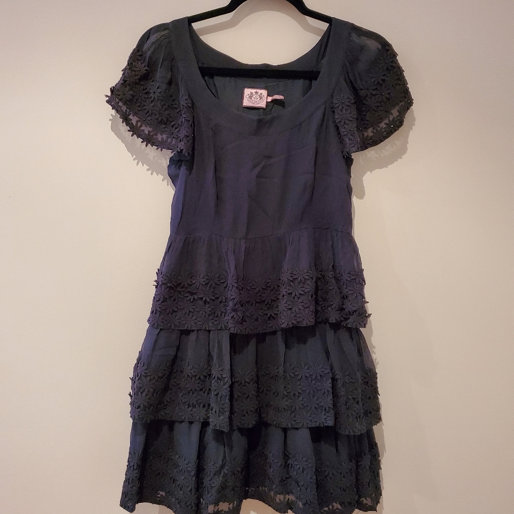 Juicy Couture ruffle black dress